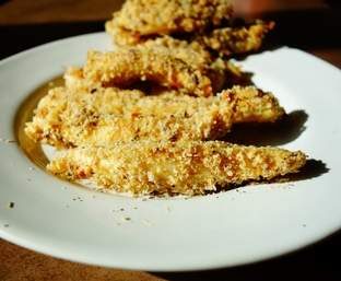 Aiguillettes de poulet panées allégées