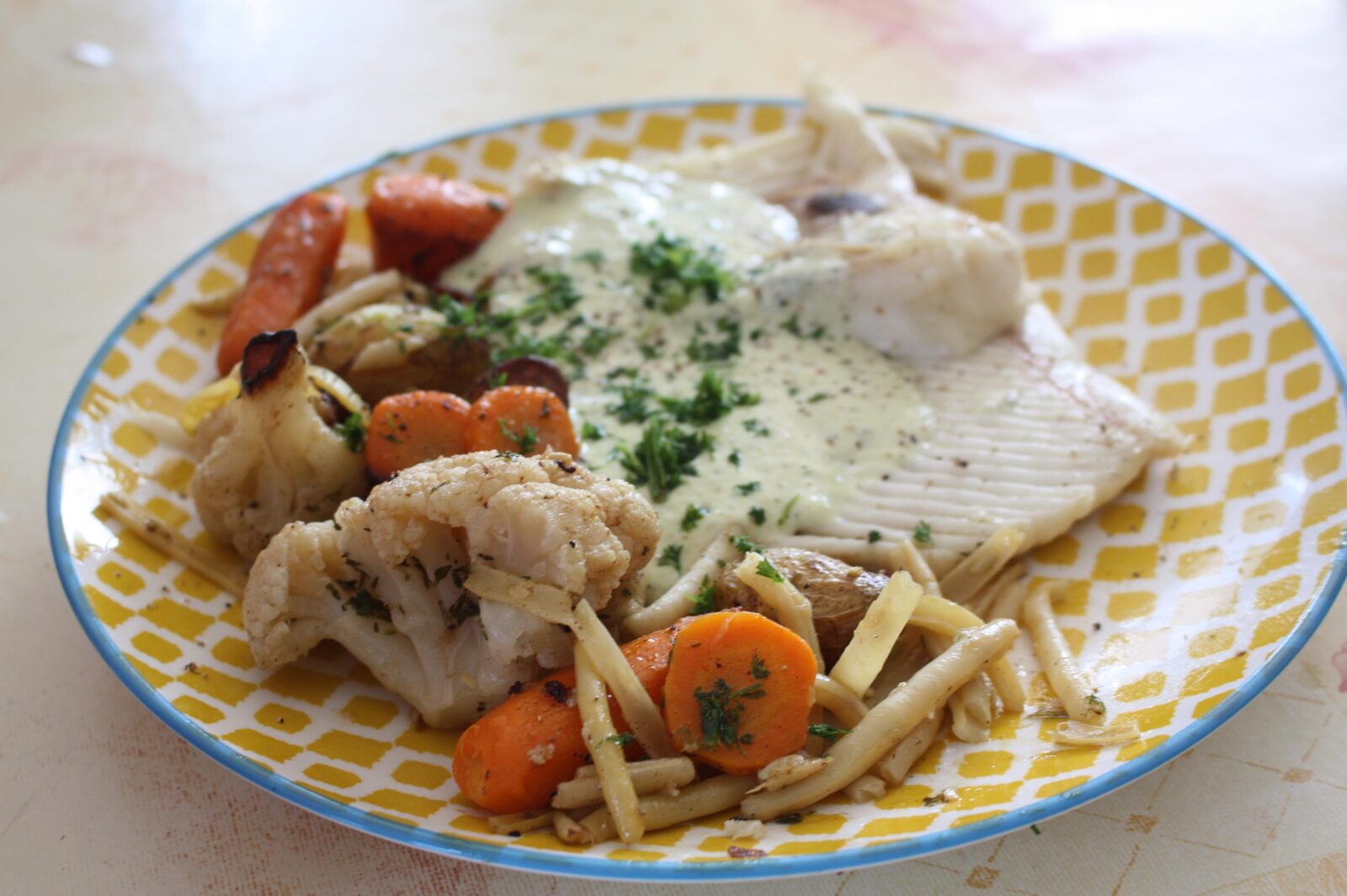 Aile de raie à la sauce boursin