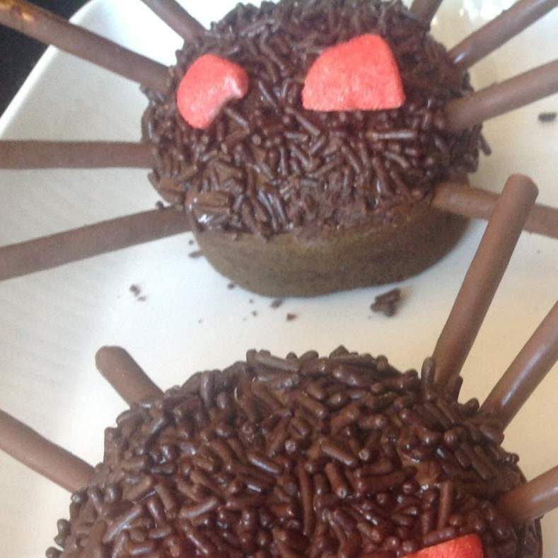 Araignées Cup cake au chocolat d'Halloween