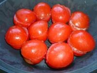 Asperges, riz et tomates farcies - Une entrée et un plat complet