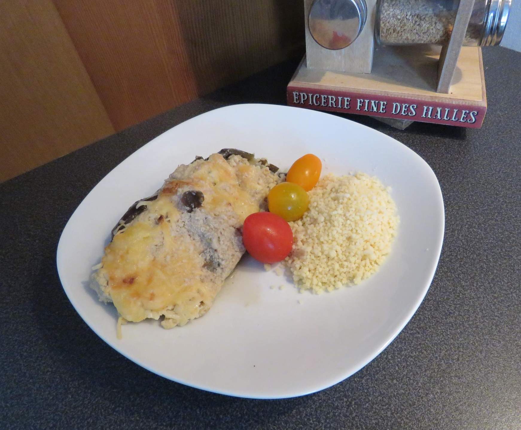 aubergines farcies au poulet