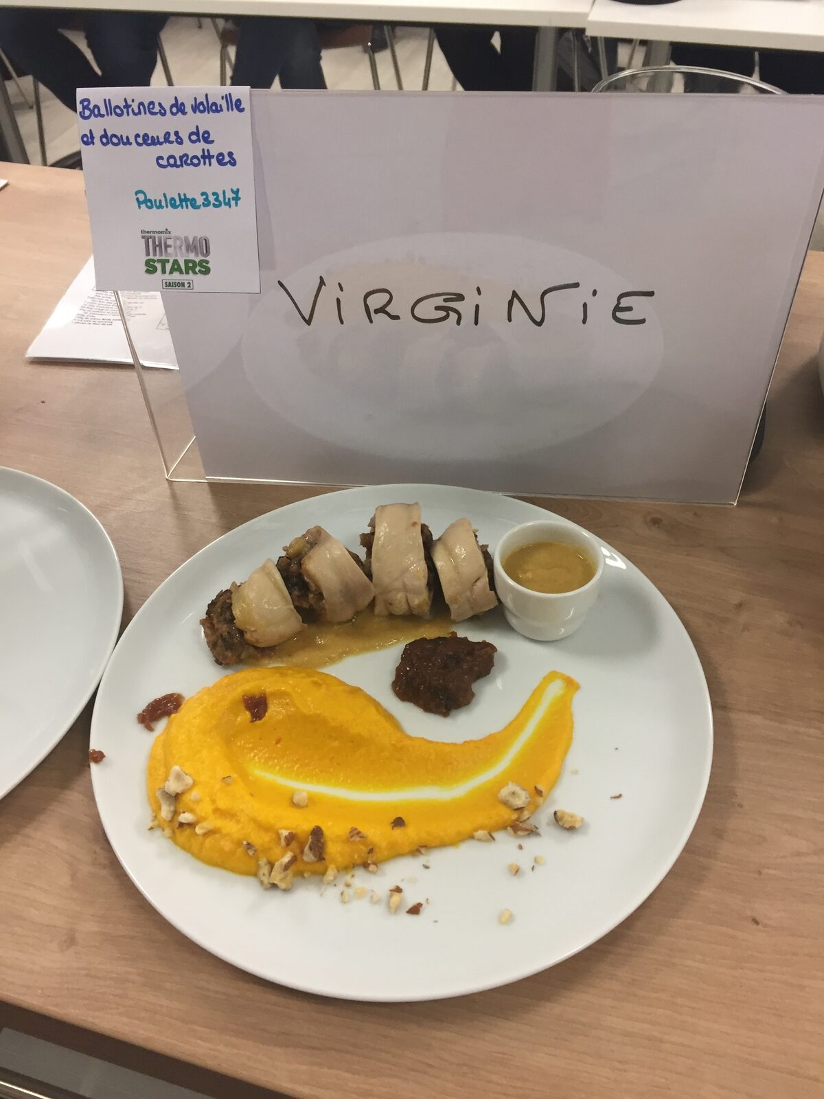 Ballottines de volaille et douceurs de carottes