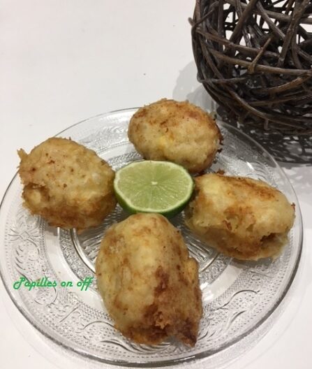 Banatages (croquettes de pommes de terre et poulet)