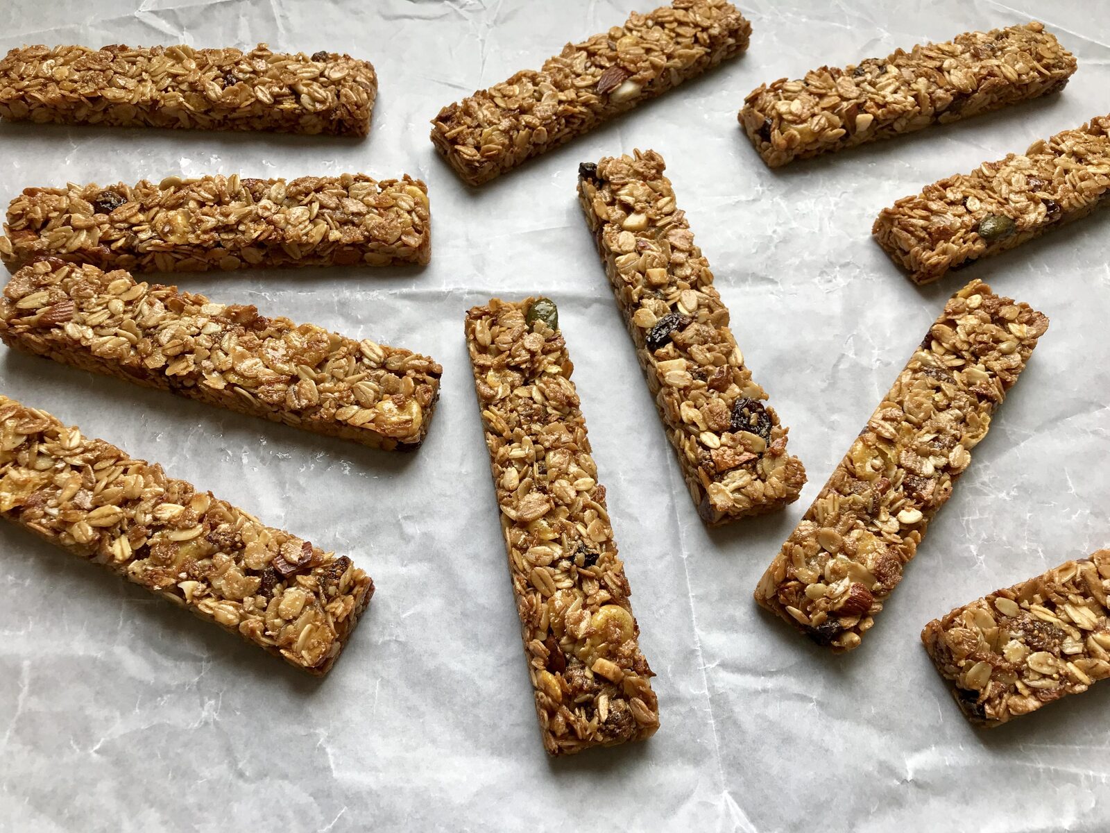 Barres aux céréales et aux fruits secs