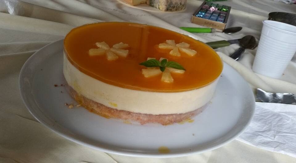 Bavarois coco ananas passion