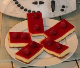 Bavarois de yaourt à la framboise