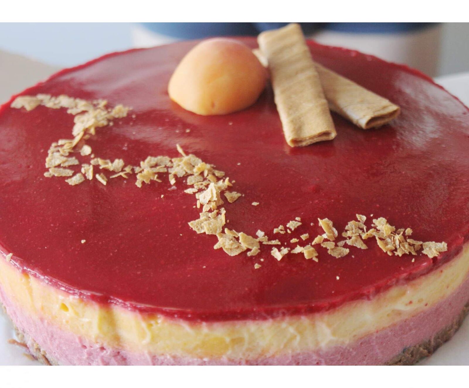 Bavarois framboise abricot