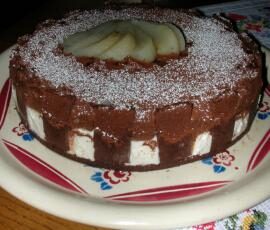 Bavarois poire/chocolat