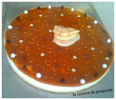 Bavarois poire et caramel au beurre salé
