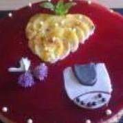 BAVAROIS RHUBARBE SUR LIT DE SPECULOS