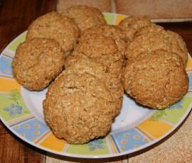 biscuits au flocons d'avoine miel et noix de coco