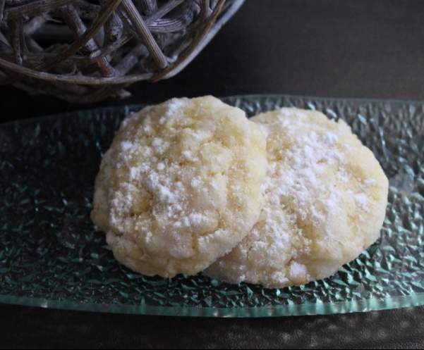 Biscuits craquelés au citron et noix de coco