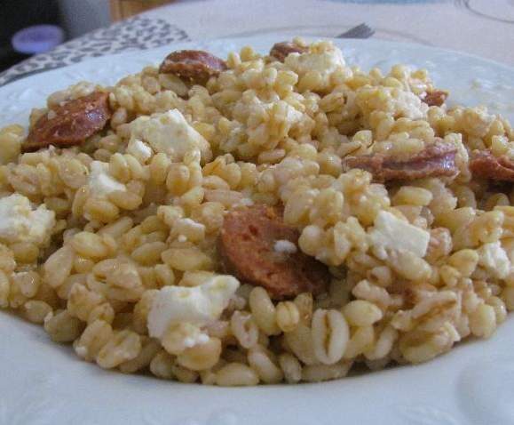 Blesotto chorizo feta