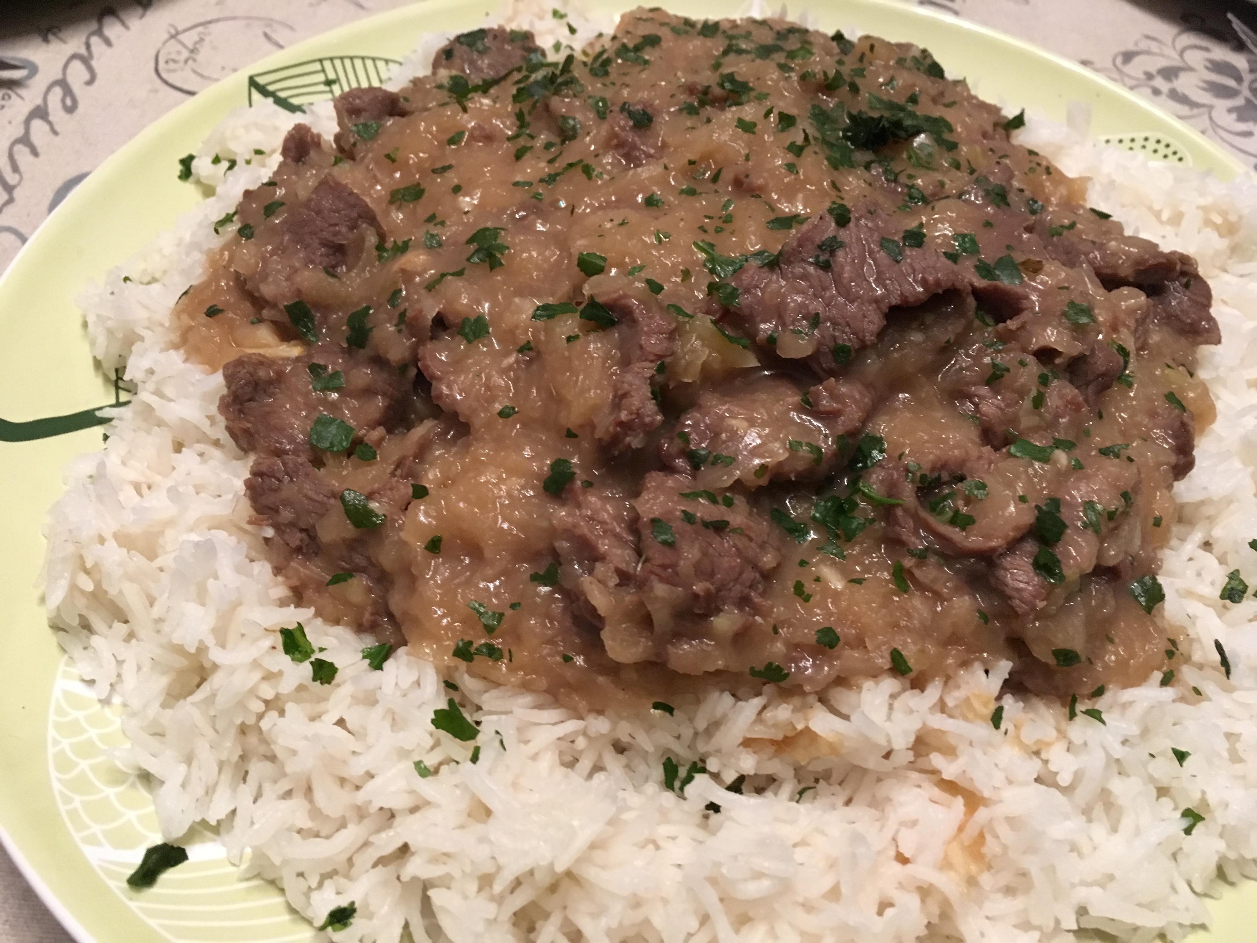 Boeuf aux oignons façon chinoise