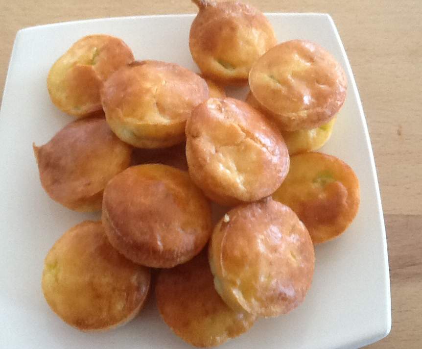 Bouchées apéritives courgettes oignons