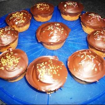 Bouchées de pain d'épices au chocolat croquant
