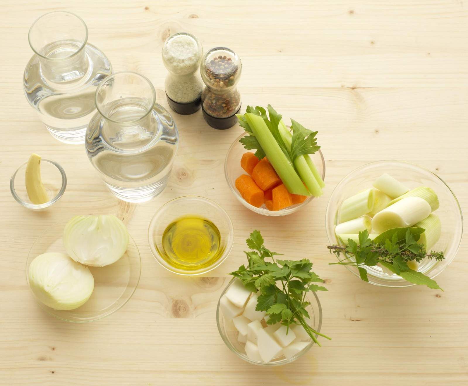Bouillon et sa julienne de légumes