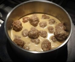 Boulettes suédoises à la crème