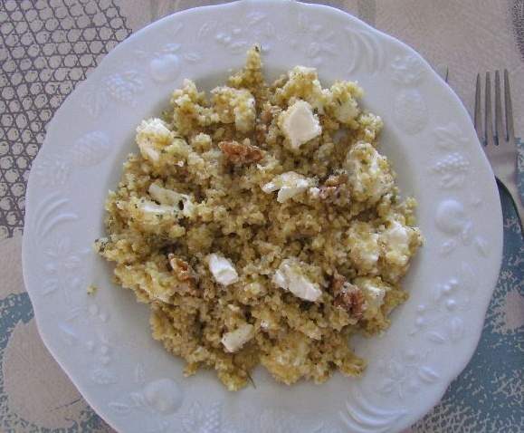 Boulgourosotto feta et noix