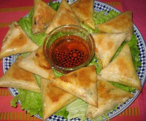 Briwates aux crevettes