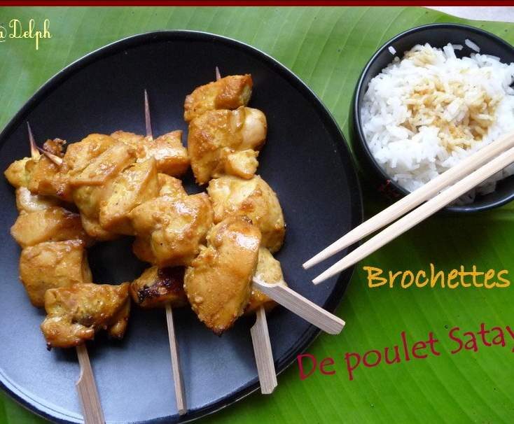 Brochettes de Poulet Satay