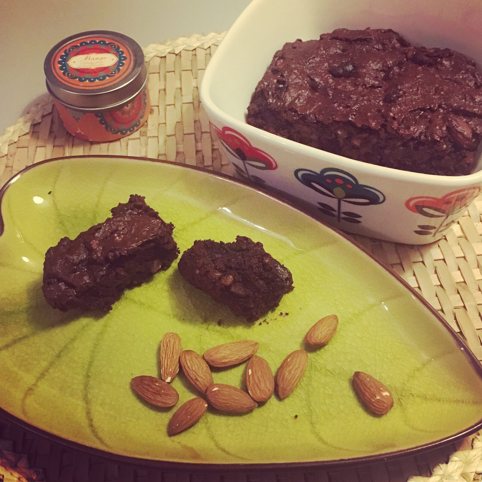 Brownie fondant au chocolat et patate douce. vegan, super simple