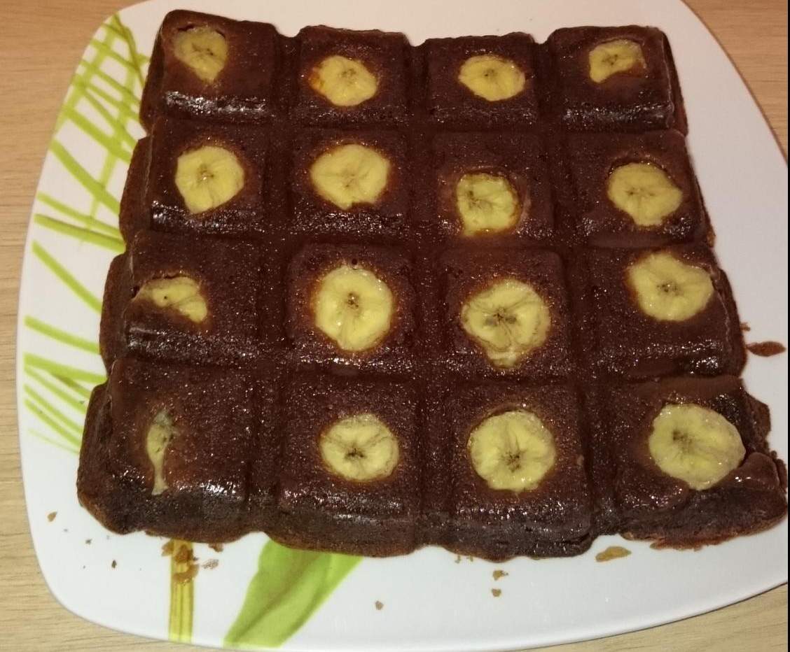 Brownie fondant chocolat banane