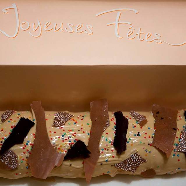 Buche a la confiture de lait