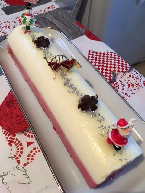 Bûche citron framboise