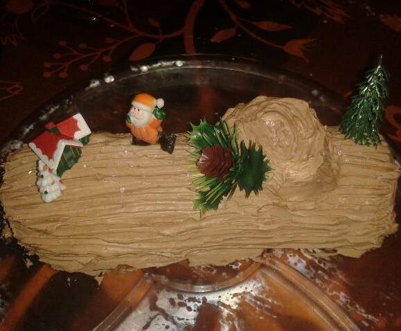 Bûche de Noël crème au beurre au chocolat