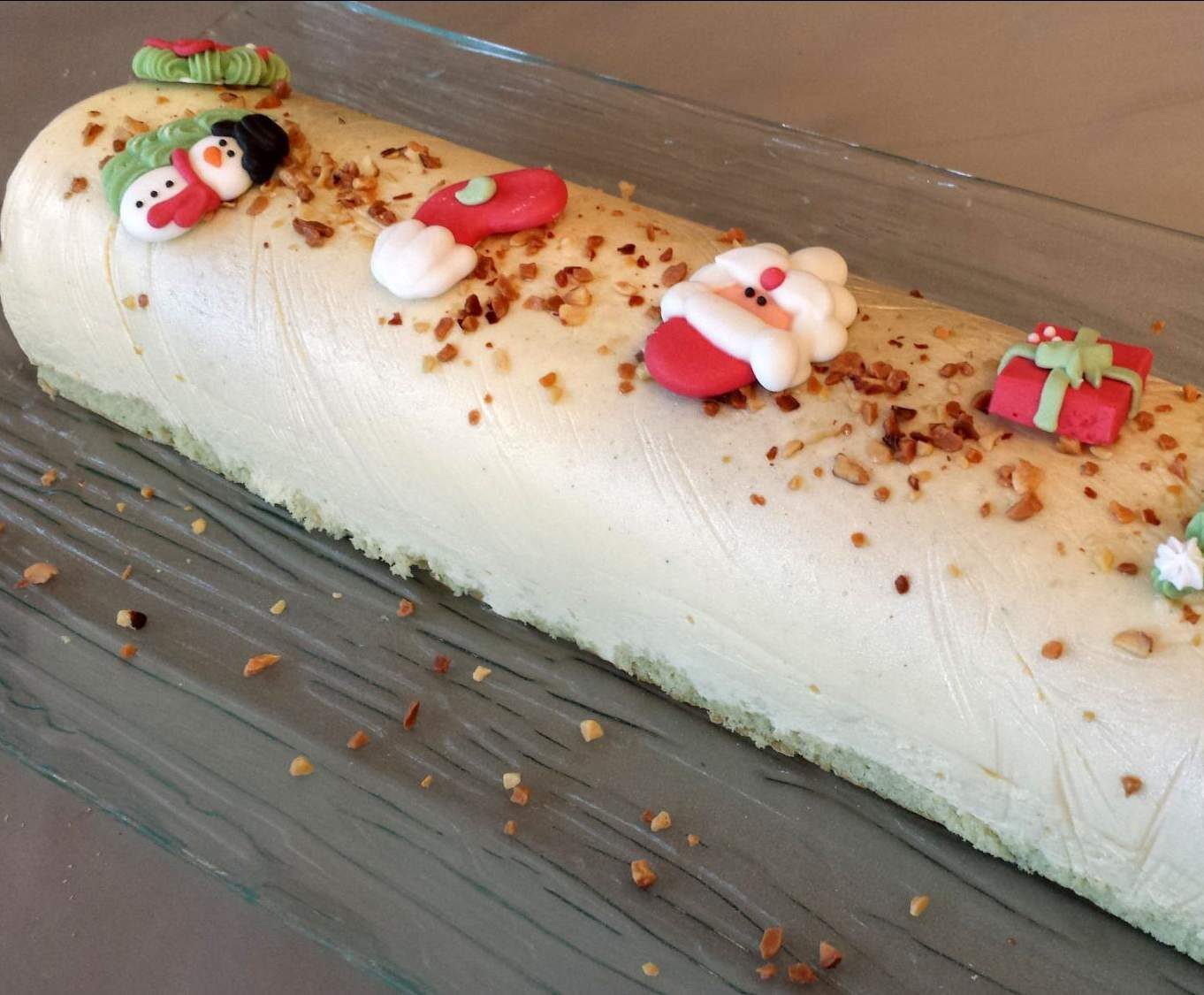 Bûche de Noël passion-abricot