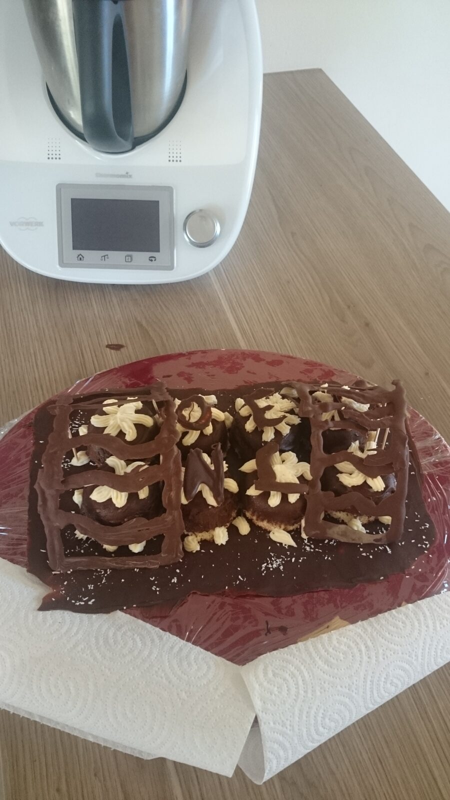 Bûche dôme chocolat framboise