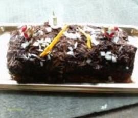 bûche poire / chocolat