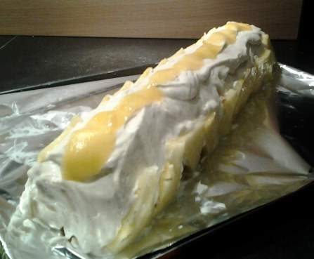 Buche vanille ananas mangue