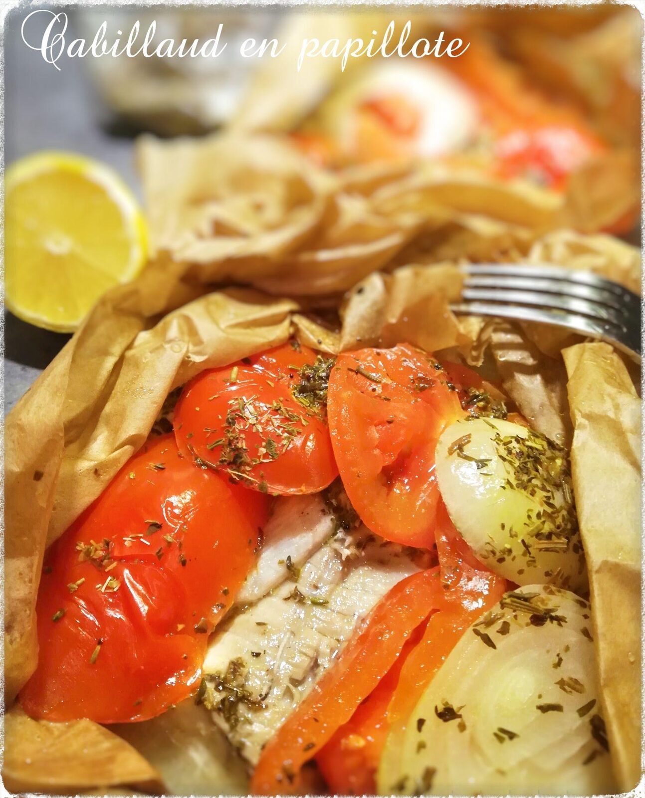 Cabillaud en papillote