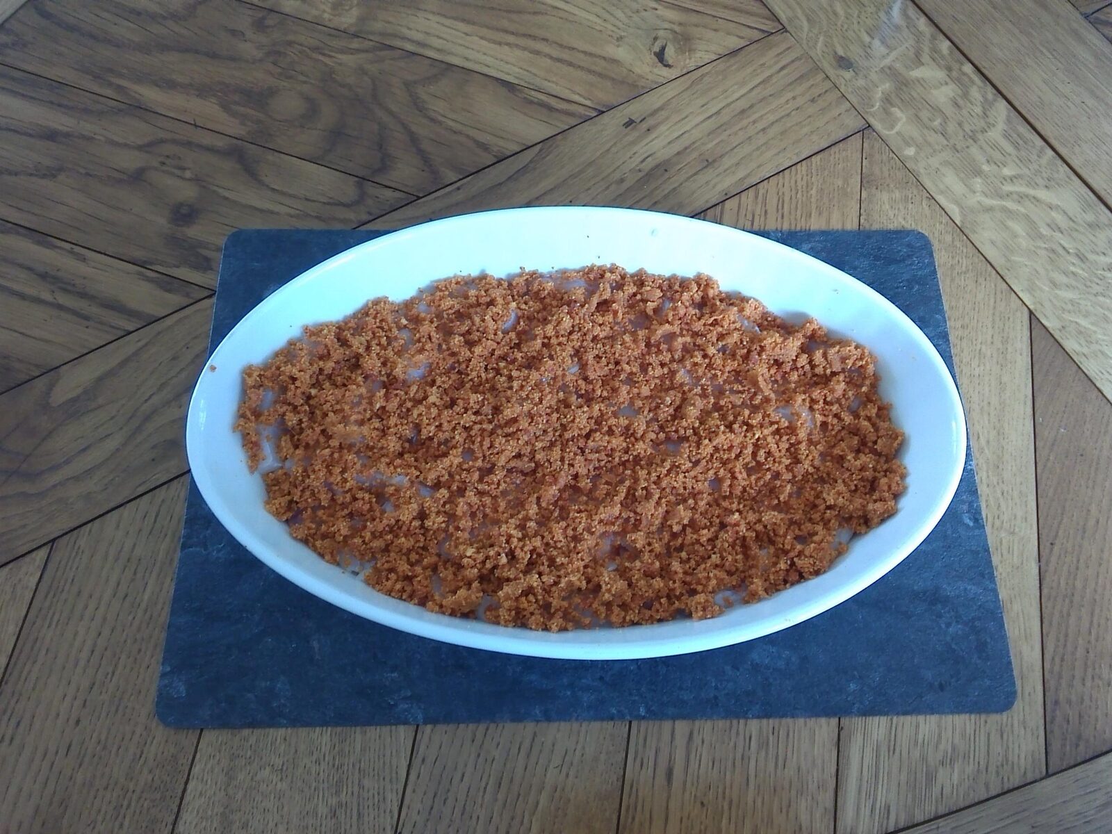Cabillaud et son crumble de chorizo