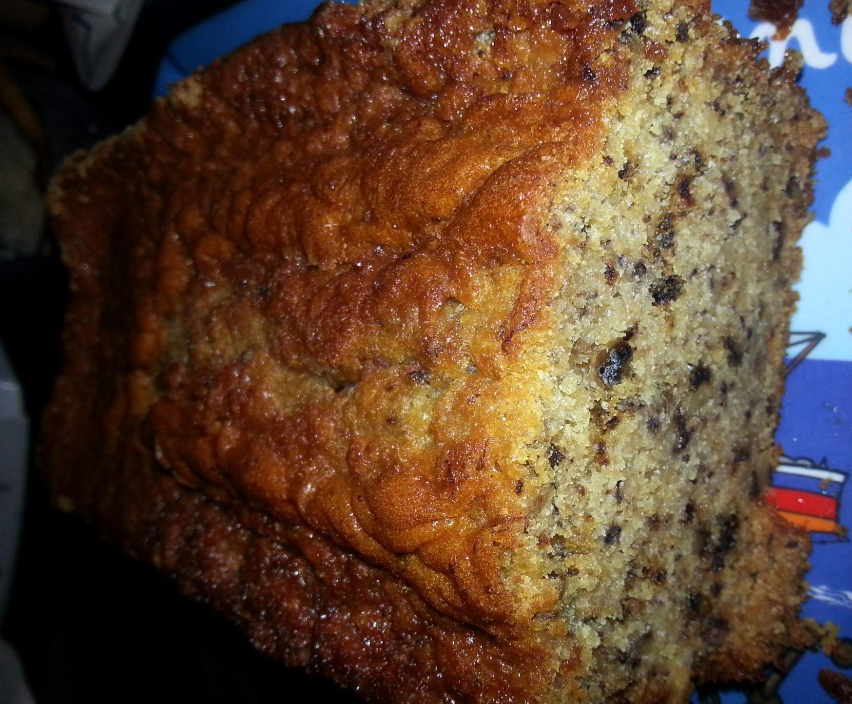 Cake à la banane et noix