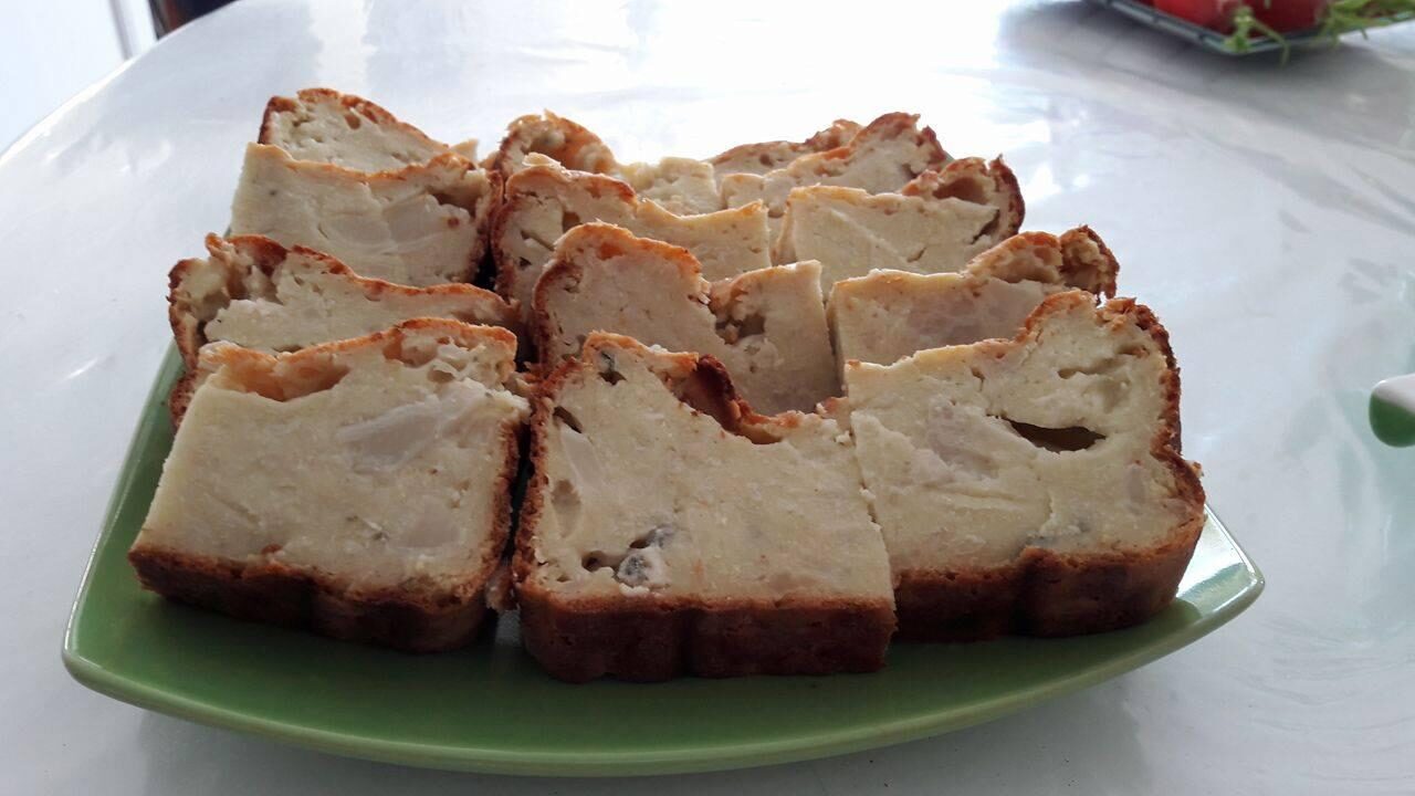 Cake au chou-fleur et au roquefort