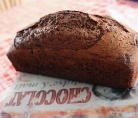 Cake choco aux bananes rôties