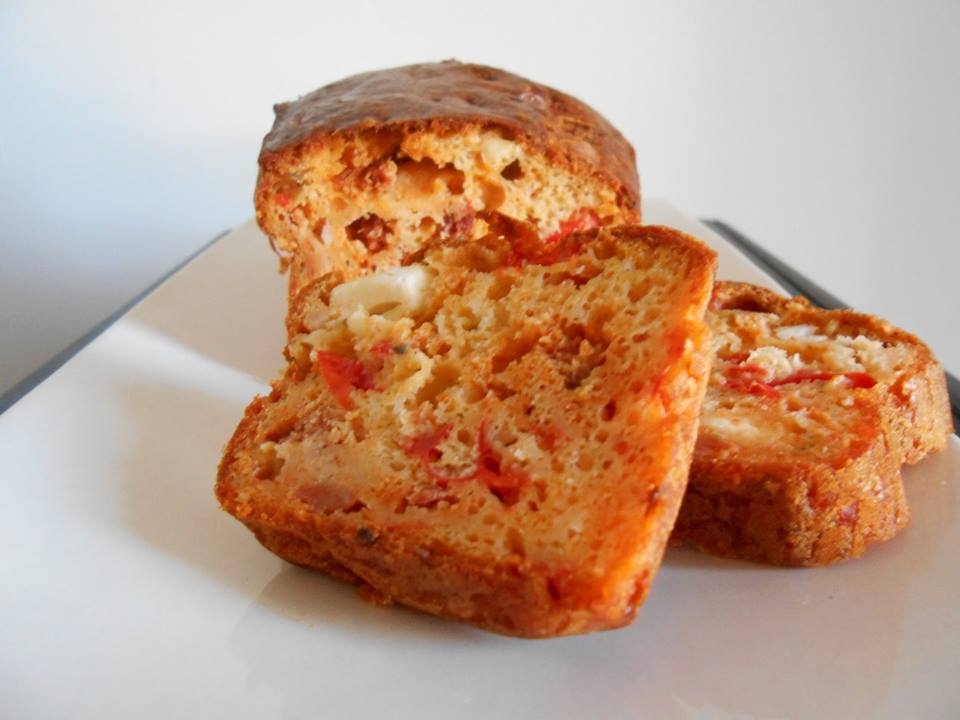 cake chorizo feta poivron