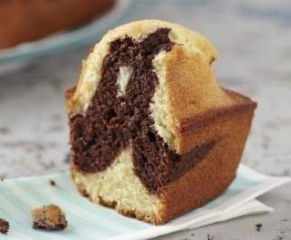 Cake marbré chocolat-banane