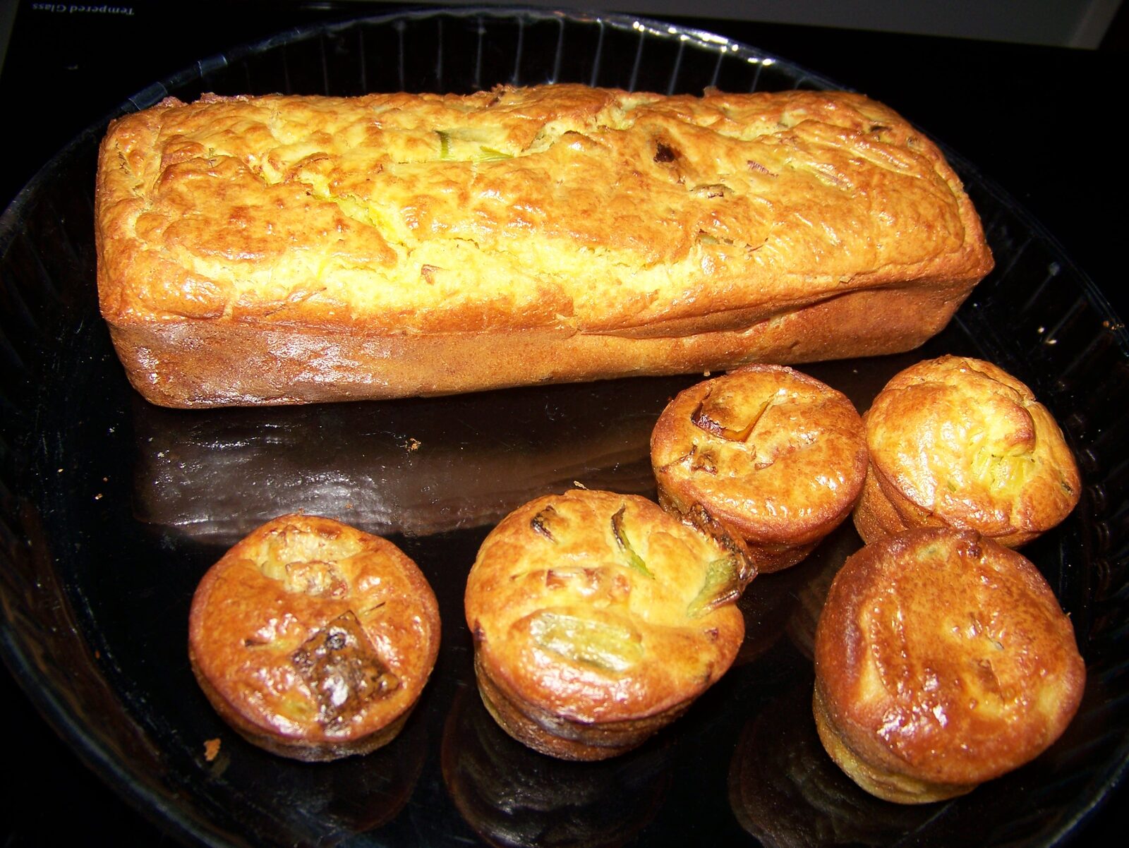 cake poireaux / noix de saint jacques