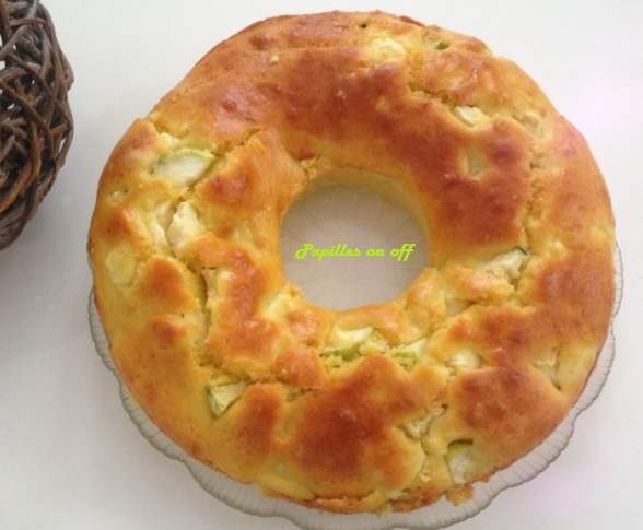 Cake rond courgettes, menthe et feta