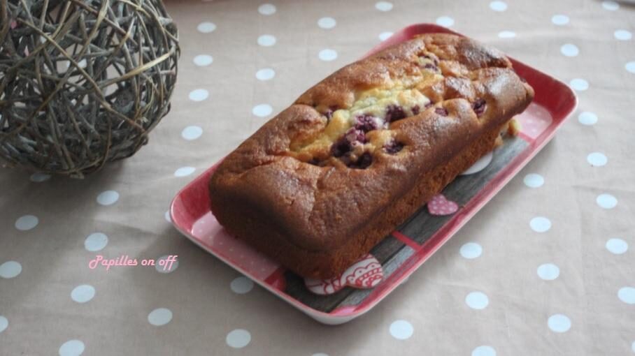 Cake vanille et framboises