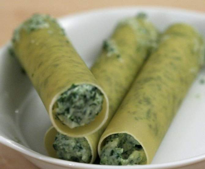 Cannelonis epinard chèvre
