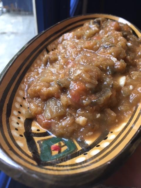 Caviar d'aubergine rapide vapeur (zaalouk)