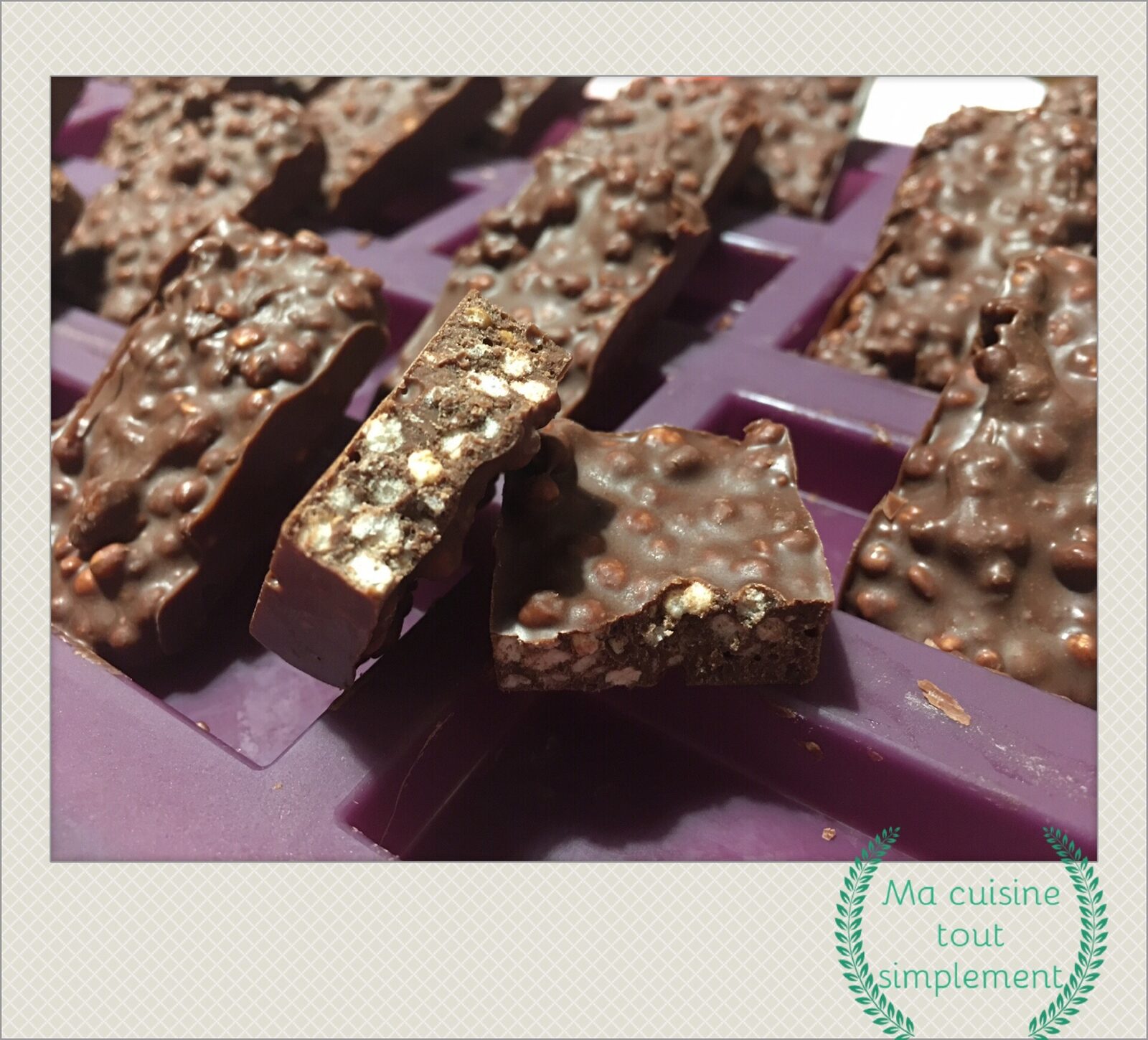 Chocolats au quinoa soufflé