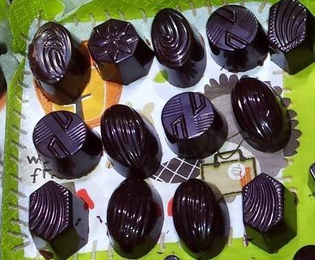 Chocolats faits maison pr bonbons de fêtes...