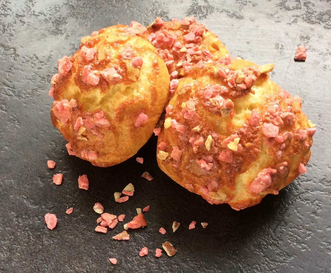 Chouquettes sans gluten aux pralines