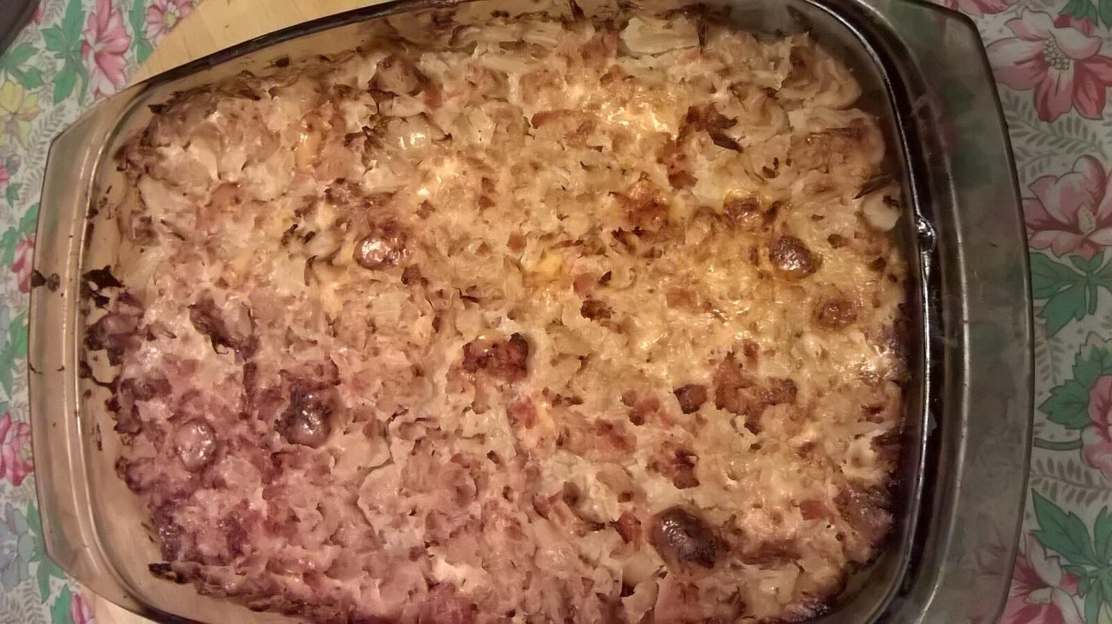 Choux fleur, mascarpone, gouda au cumin en gratin